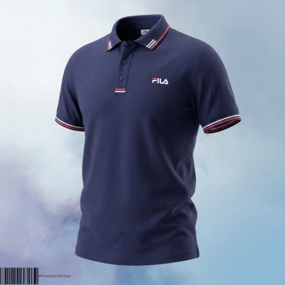 Premium Cotton Polo (Navy)