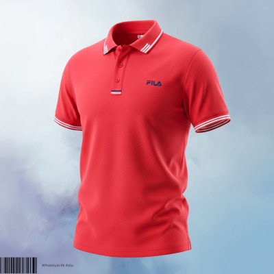 Premium Cotton Polo (Red)