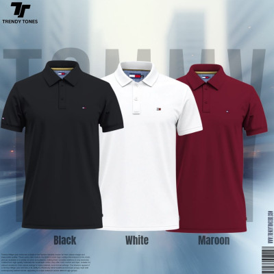 Pk Polo Combo (Black-White-Maroon)