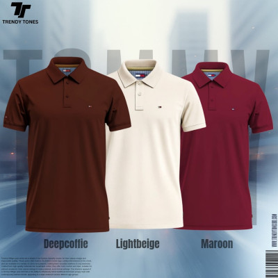 Pk Polo Combo (Deepcoffie-Lightbeige-Maroon)